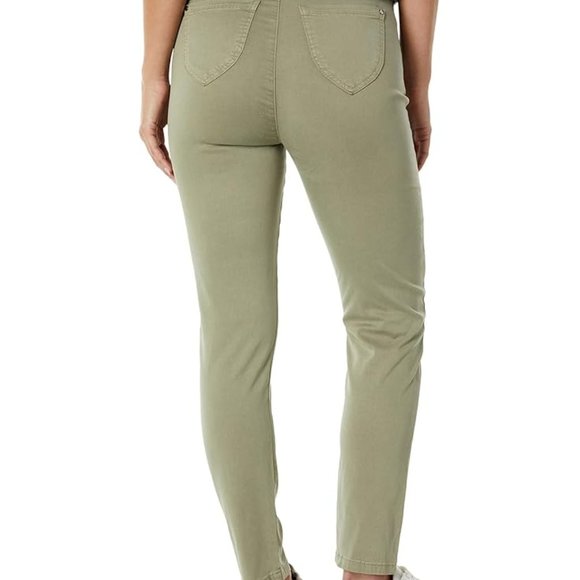 Lisette L Montreal Josie Lyocell Slim Ankle Five-Pocket Pull-On Pants Sage Sz 2 - Picture 3 of 4